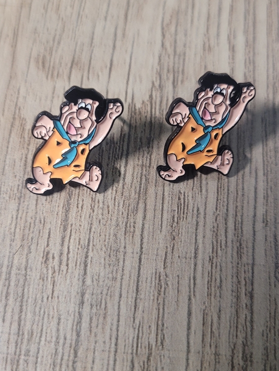 Jewelry - Fred Flinstone stud back earrings